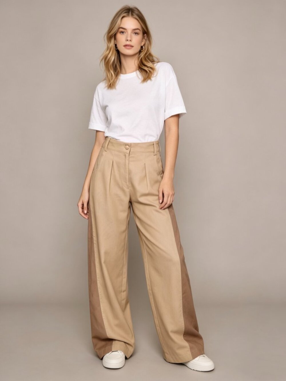 NWOT FARM Rio Kakhi High Waist Pants Size M W31 Women's - Picture 1 of 11